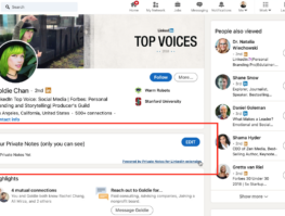 Private Notes For LinkedIn Profile View